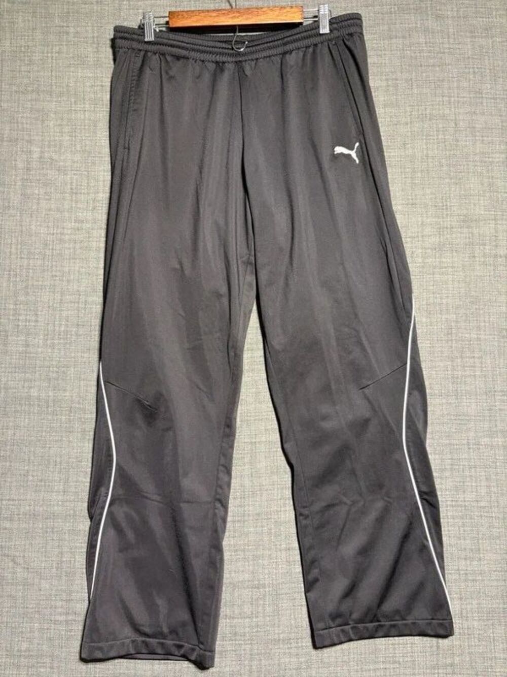Womens vintage Y2K 2000s Puma Sport Lifestyle Black Track Pants Size Large